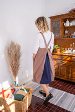 Load image into Gallery viewer, 100% Linen French Apron in Mauve