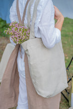 Load image into Gallery viewer, 100% Linen Tote Bag in Natural