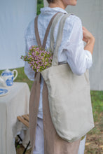 Load image into Gallery viewer, 100% Linen Tote Bag in Natural