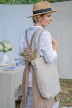 Load image into Gallery viewer, 100% Linen Tote Bag in Natural