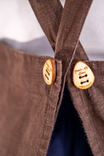 Load image into Gallery viewer, 100% Linen French Apron in Chocolate