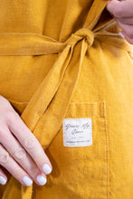 Load image into Gallery viewer, 100% Linen Italian Apron in Mustard Yellow