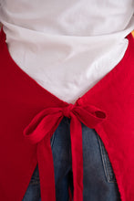 Load image into Gallery viewer, 100% Linen Italian Apron in Pomegranate