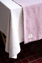 Load image into Gallery viewer, 100% Linen Table Runner in Oyster Rose Medium