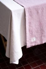 Load image into Gallery viewer, 100% Linen Table Runner in Oyster Rose Large
