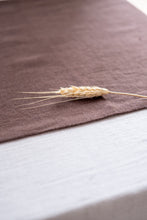 Load image into Gallery viewer, 100% Linen Table Runner in Chocolate Small
