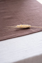 Load image into Gallery viewer, 100% Linen Table Runner in Chocolate Medium