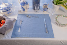 Load image into Gallery viewer, 100% Linen Placemats in Sky Blue