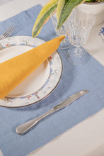 Load image into Gallery viewer, 100% Linen Placemats in Sky Blue