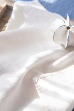Load image into Gallery viewer, Linen Waffle Kitchen Towel in White - Set of 2