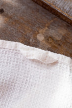 Load image into Gallery viewer, Linen Waffle Kitchen Towel in White - Set of 2