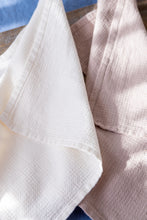 Load image into Gallery viewer, Linen Waffle Kitchen Towel in Taupe  - Set of 2