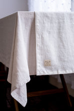 Load image into Gallery viewer, 100% Linen Table Runner in Simple White Medium