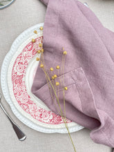 Load image into Gallery viewer, 100% Linen Classic Napkins in Oyster rose - Set of 4