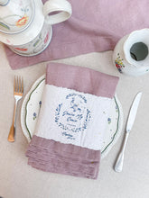 Load image into Gallery viewer, 100% Linen Classic Napkins in Oyster rose - Set of 4