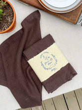 Load image into Gallery viewer, 100% Linen Classic Napkins in Chocolate
