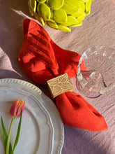 Load image into Gallery viewer, 100% Linen Classic Napkins in Salamander Orange - Set of 4