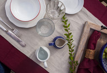 Load image into Gallery viewer, 100% Linen Table Runner in Natural Large