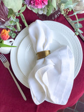 Load image into Gallery viewer, 100% Linen Classic Napkins in Simply White - Set of 4