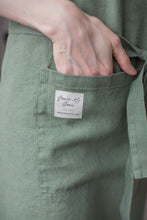 Load image into Gallery viewer, 100% Linen Italian Apron in Thyme