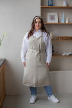 Load image into Gallery viewer, 100% Linen Italian Apron in Natural