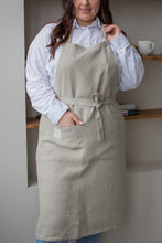 Load image into Gallery viewer, 100% Linen Italian Apron in Natural
