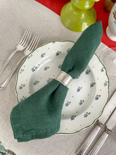 Load image into Gallery viewer, 100% Linen Classic Napkins in Pine Green - Set of 4