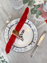 Load image into Gallery viewer, 100% Linen Classic Napkins in Vintage Red - Set of 4