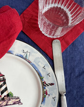 Load image into Gallery viewer, Linen Coasters - Vintage Red - Set of 4