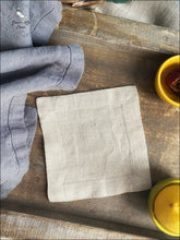 Load image into Gallery viewer, Linen Coasters - Natural Set Of 4 5X5