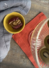 Load image into Gallery viewer, Linen Coasters - Salamander Orange Set Of 4 5X5