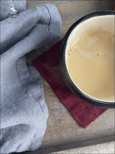 Load image into Gallery viewer, Linen Cocktail Napkins 5X5- Bordeaux - Set Of 4 5X5