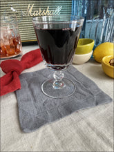 Load image into Gallery viewer, Linen Cocktail Napkins 5X5- Fog Grey - Set Of 4 5X5