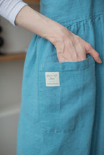 Load image into Gallery viewer, 100% Linen French Apron in Azure
