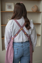 Load image into Gallery viewer, 100% Linen French Apron in Lavender

