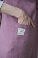 Load image into Gallery viewer, 100% Linen Japanese Apron in Lavender
