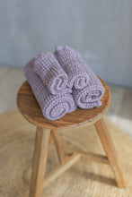 Load image into Gallery viewer, Linen Waffle Face Towel in Lilac - Set of 2
