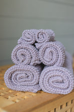 Load image into Gallery viewer, Linen Waffle Hand Towel in Lilac
