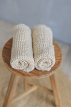 Load image into Gallery viewer, Linen Waffle Hand Towel in Ivory
