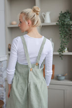 Load image into Gallery viewer, 100% Linen French Apron in Sage
