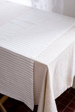 Load image into Gallery viewer, 100% Linen Table Runner in Ticking Stripe Small
