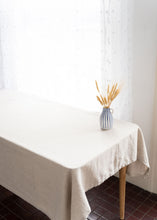 Load image into Gallery viewer, 100% Linen Tablecloth in Natural - 55&quot;х79&quot;
