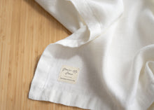 Load image into Gallery viewer, 100% Linen Table Runner in Simple White Small
