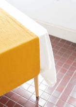 Load image into Gallery viewer, 100% Linen Table Runner in Mustard Yellow Large
