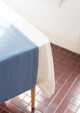 Load image into Gallery viewer, 100% Linen Table Runner in Sky Blue Large
