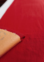 Load image into Gallery viewer, 100% Linen Table Runner in Christmas Red Medium
