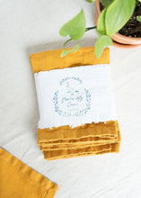 Load image into Gallery viewer, 100% Linen Classic Napkins in Mustard Yellow - Set of 4
