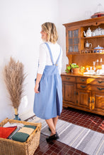 Load image into Gallery viewer, 100% Linen French Apron in Sky Blue
