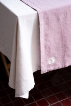 Load image into Gallery viewer, 100% Linen Table Runner in Oyster Rose Medium
