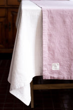 Load image into Gallery viewer, 100% Linen Table Runner in Oyster Rose Large
